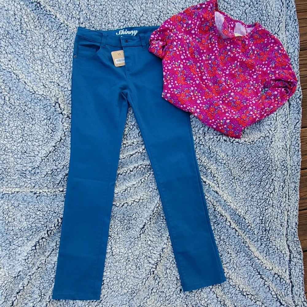 ⭐NWT🆕️Teal blue skinny jeans from Crazy 8